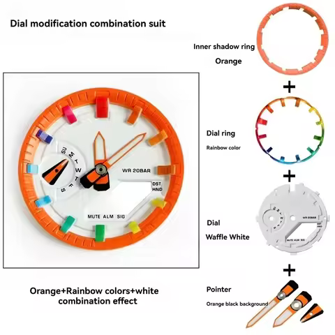 GA2100 Combination suit MOD Kit Watch Dial Plate Face Scale Chapter Ring WatchFor Casio G-SHOCK 2110