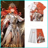 Gn Wuthering Waves Augusta Anime-Inspired Unisex Summer T-Shirt