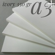 (50 Sheets) Paper 350 GsmIVORY Size A3+ 32 cm X 48.3 cm A3 Printing