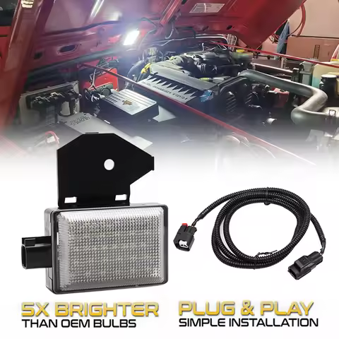 LED Under Hood Lights Assembly Lamp Kit For Dodge Ram 1500 2500 3500 Dakota Charger, Wrangler Grand 