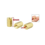 1pcs Hex Metal brass spaser standoff spacer M3x8mm M3 length 8mm Female M3x10mm M3x10 10mm 1cm