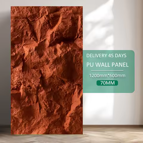Pu Wall Panel Interior And Exterior 10 Pieces Gen Stone Decoration Luxury Building Materials Villas 