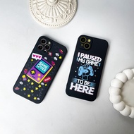 I.Case_Store 2 Flat Straight Case Black Game Over Gameboy Cool Compatible with iPhone 7 8 Plus X Xr 