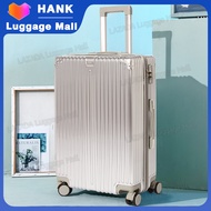 HANK กระเป๋าเดินทาง 20 24 28นิ้ว Trolley Bag กระเป๋าเดินทางแบบชิป  วัสดุ PC Ins ขายดี กระเป๋าเดินทางแฟชั่น กรณีรถเข็น กระเป๋าเดินทางล้อลาก กระเป๋าเดินทางใบเล็ก 14นิ้วกระเป๋าเดินทางล้อลาก Luggage 883 Suitcase 1ใบ Black 14นิ้วB09 One