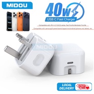 40W USB Type C Dynamic Power Adapter with 60W Max Fast Charger For 17/16/15/14/13/12/11/X/Pad/Laptop