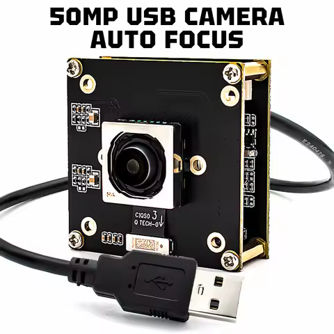 Autofocus USB Camera Module 50MP IMX766 CMOS 3840*2160 60FPS Industrial MINI Metal Box Plug Play For