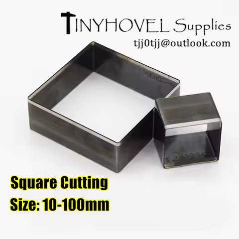 Steel Rule Die Cut Square Cutting Mold for Leather, Square Punch Cutter for Leather Crafts, 2mm-50mm