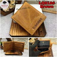 Rush Rider Leather Wallet Men Short Wallet Genuine Leather Purse Man