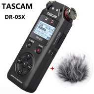 Lunmao TASCAM เครื่องบันทึกการสัมภาษณ์ด้วยเสียงดิจิตอลแบบพกพา DR-05X DR05X ปากกาบันทึก MP3ลดเสียงรบก