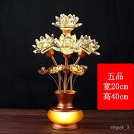 YQ20 Lotus Lamp Lamp for Buddha Worship Colorful Crystal Buddha Lamp Guanyin Buddha Worshiping Lamp Buddha LampledChangm