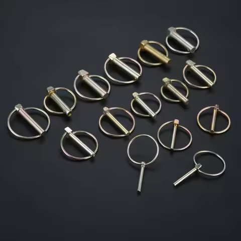 10pcs/5pcs/2pc O-shape Lynch Pin Heavy Duty Steel Coupler Latch Ring Clip M4.5 M5 M6 M7 M8 M9 M10 M1
