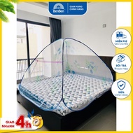 Mùng chụp tự bung cao cấp có cửa Mùng chụp đỉnh nhọn thông minh - Mùng gấp gọn tiện lợi tiết kiệm kh