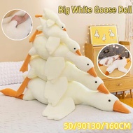 50-160CM Cute Big White Duck Toys Goose Plushie Pillow Funny Soft Toy Long Plush Doll Birthday Gift