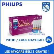 PUTIH Philips LED Bulb MyCare Multipack 8W White (8W 8W Package)