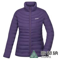 (登山屋)ATUNAS 歐都納女款KEEP WARM輕量防風保暖羽絨外套A1GA2235W紫色