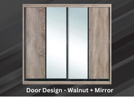 Fourty Four Wardrobe Width 5ft & 6ft & 8ft & 9ft x Height 6.5ft / Customize Door & Compartment