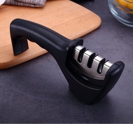 MILAN - 多功能 3合1廚房磨刀器 專業 刀具 削刀工具 廚房快速磨刀器 / 不銹鋼砂輪/陶瓷/鎢鋼/金剛石/磨利刀/鋒利/刀鋒/三段式/防滑/安全