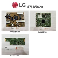 LG SMART TV 47LB5820 42LB5820.ATS Power Board EAX65423801 Main Board EAX65610206 T-Con Board 6870C-0