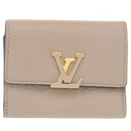 Like new Louis Vuitton Portefeuille Capucines Compact M62159, Taurillon Leather, Beige Gallé, Gold H