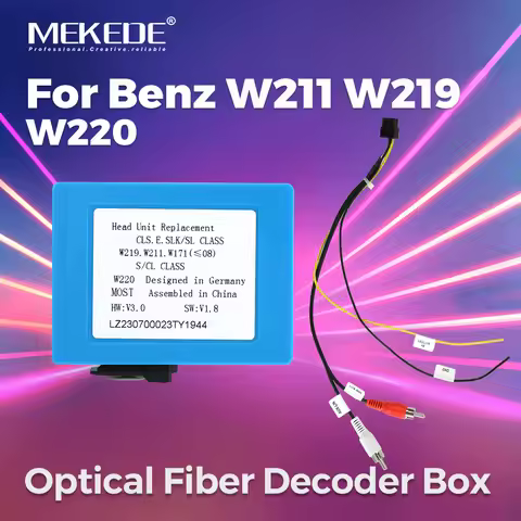 MEKEDE Car Optical Fiber Decoder Box For Mercedes Benz CLS SLK/SL CLASS W211 W219 W220 Amplifier Ada