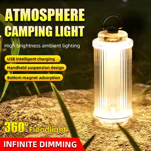 NEW Transparent 38 Explore USB Rechargeable Flashlight Mini LED Camping Lantern with Magnetic Base 3