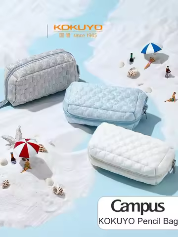1pc KOKUYO Campus Pencil Bag Large capacity stationery storage bag pencil case multifunctional makeu