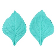Peony Leaf Fondant Veiner Silicone Mould Set 1604A