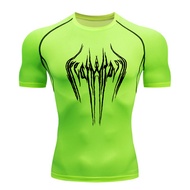 【Exclusive Offer】 【Flash sale】 Men Running Compression T-shirt Short Sleeve Sport Tees Gym Fitness S