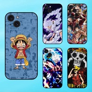 Luffy One Piece black border iPhone 15 phone case