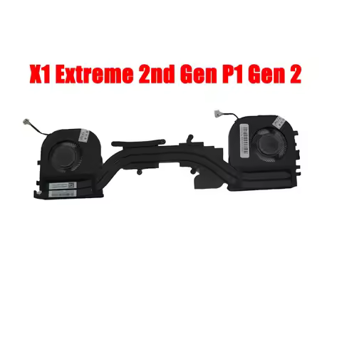 Laptop CPU GPU FAN&Heatsink For Lenovo For ThinkPad X1 Extreme 2nd Gen P1 Gen 2 02XR044 EG50050S1-CE