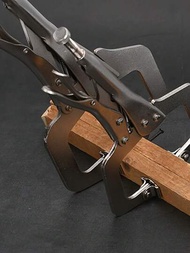 1入c型鎖緊鉗,可調節夾口和橡膠手柄 - 適用於木工技工和工業夾緊,多功能焊接鎖緊鉗具有寬口工具