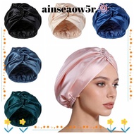 AINSEAOWWT Mulberry Silk Wrap, Smooth Breathable Silk Satin Hair Bonnet, Premium Satin Fabric Adjust