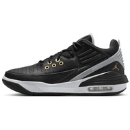 Jordan Max Aura 5 Men's Shoes (DZ4353-017, Black/White/Wolf Grey/Metallic Gold)