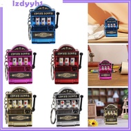 [JoyDIY] Mini Slot Machine Keychain Charm, Fruit Machine Slot Pendant, Mini Arcade Game Toy for Girl
