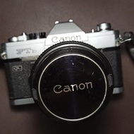 Bekas! Kamera Canon Ftb Ql &amp; Lensa Canon 55/1.2 Chrome Nose