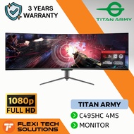 Flexi Tech TITAN ARMY 49 inch Curved 144hz 4ms 32:9 Gaming Monitor (C49SHC) DFHD
