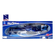 NEW RAY HELICOPTER 1:43 BELL HELICOPTER EUROCOPTER AS350 BLUE DIE CAST SKY PILOT (24Cm) 26093