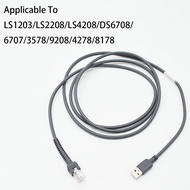 Zebra Cable RJ45 TO USB Barcode Scanner Power Cable reader pos cable for LS1203/LS2208/LS4208/DS6708
