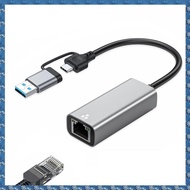 (WUSG) 2.5G Ethernet Gigabit Adapter USB 3.0 Type C toRJ45 2500Mbps Ethernet Adapter LAN Card Hub fo