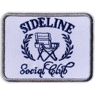 Tampalan Seterika Kelab Sosial Sideline, Tampalan Besbol Saiz 3" untuk Pakaian, Beg Galas, Topi, Sel