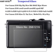 For Canon EOS 200DII 250D G1XII G1XIII RP R G1 G5 G7 G9 X Mark II III Kiss X7 X9 X10 Rebel SL1 SL2 SL3 Camera Tempered Glass 9H 2.5D LCD Screen Protector Explosion-proof Film Guard