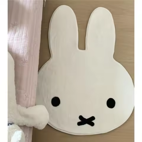 Cartoon Miffy Carpet Cartoon Print Room Floor Mat Bedside Carpet Bedside Carpet Bedroom Floor Mat Ho