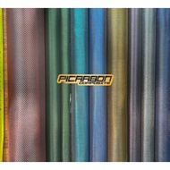 Picarbon Kain Reflek Carbon FIber Fabric Merah Biru Hijau Silver Gold Turquoise