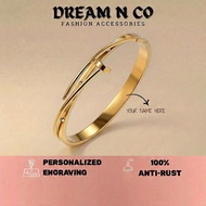 (13-21cm)GT269 Gelang Rantai Tangan Titanium Bangle Gift Wedding Jewellery Gold Silver Bracelets gel