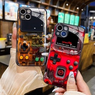 Handheld electronic game console glass case for iphone 17 16 15 14 13 12 11 16e 17 air x xs xr 8 7 6