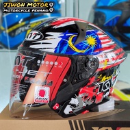 KYT DOUBLE VISOR HELMET🇮🇩 TTR JET 3 NATION 2.3 (MALAYSIA/SINGAPORE)