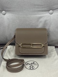 Hermes Mini Roulis 大象灰香檳金扣
