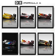 Formula 1 F1 Supercar Photo Frame, F1 Lamborghini, Porsche, Red Bull Racing Car Wall Picture