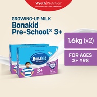 BONAKID PRE-SCHOOL 3+ Powdered Milk Drink for Children Over 3 Years Old 3.2kg (1.6kg x 2)