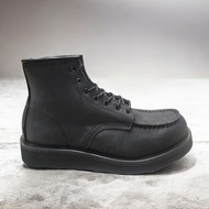 Moctoe 875 Black Crazy Horse Roughnut Genuine Leather Men's Leather Boots Chelsea Boots Men Leather 
